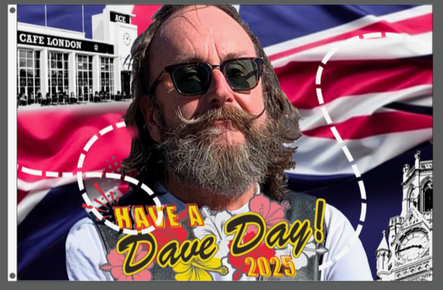 Colour Logo Large Have a Dave Day 2025! Flag